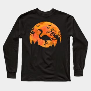 Happy Flamingoween Gift for a Halloween Flamingo Lover graphic Long Sleeve T-Shirt